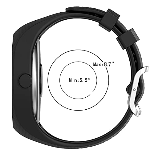 Braleto Correa para Polar M200, Correa de Reloj de Silicona de Repuesto Deportivo para Polar M200 (Negro)