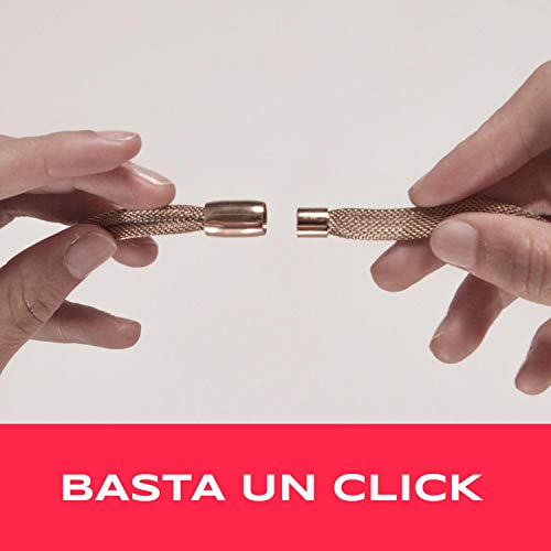 BREIL - Pulsera para Mujer con Pequeño Elemento Stardust Colección MAGNETICA SYSTEM TJ2938 - Joya para Mujer - Convertible y Combinable con Otros Elementos de la Colección - Acero y Hematita, 19 cm