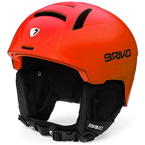 Briko Canyon Casco de Esquí, Unisex Adulto, Matt Orange, 53-55