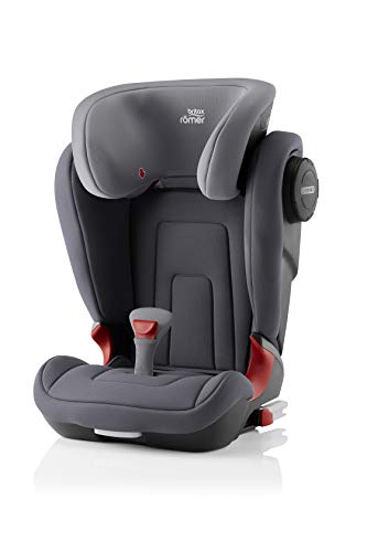 BRITAX RÖMER Silla Coche KIDFIX2 S con Protecciones Laterales Niño de 15 a 36 kg Grupo 2/3 de 3,5 a 12 Años, Storm Grey