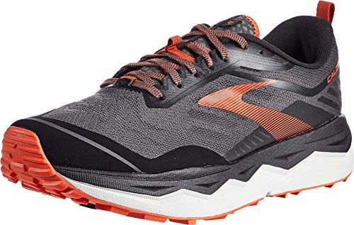 Brooks Caldera 4, Zapatillas para Correr Hombre, Black Grey Burnt Ochre, 44.5 EU