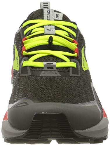 Brooks Cascadia 15, Zapatillas para Correr Hombre, Negro Fluor, 42 EU