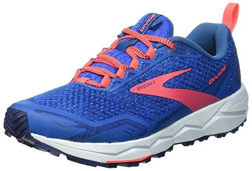 Brooks Divide, Zapatillas para Correr Mujer, Blue Sapphire/Blue/Coral, 44.5 EU