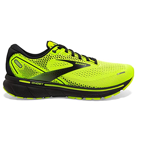 Brooks Ghost 14, Zapatillas para Correr Hombre, Verde Negro, 44 EU