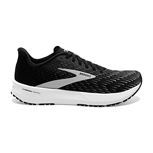 Brooks Hyperion Tempo, Zapatillas para Correr Mujer, Black/Silver/White, 42.5 EU