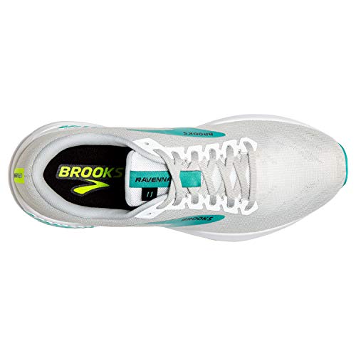 Brooks Ravenna 11, Zapatillas para Correr Mujer, White/Nightlife/Atlantis, 36 EU