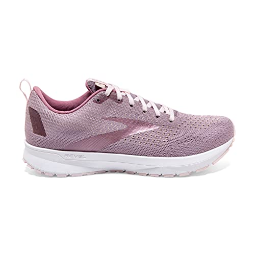 Brooks Revel 4, Zapatillas para Correr Mujer, Almond/Metallic/Primrose, 36.5 EU