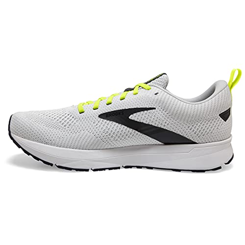 Brooks Revel 5, Zapatillas para Correr Hombre, White/Oyster/India Ink, 42.5 EU