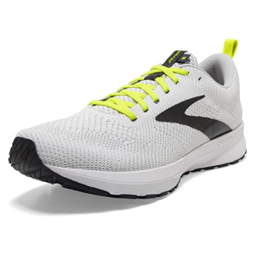 Brooks Revel 5, Zapatillas para Correr Hombre, White/Oyster/India Ink, 42.5 EU