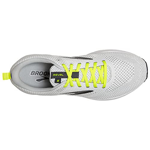 Brooks Revel 5, Zapatillas para Correr Hombre, White/Oyster/India Ink, 42.5 EU