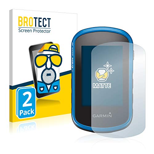 BROTECT Protector Pantalla Anti-Reflejos Compatible con Garmin eTrex Touch 25 (2 Unidades) Película Mate Anti-Huellas