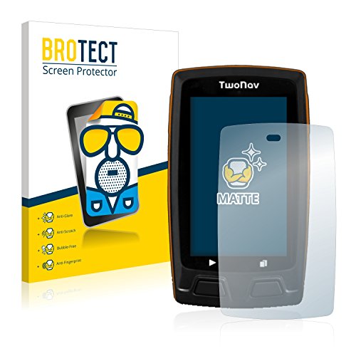 BROTECT Protector Pantalla Anti-Reflejos Compatible con TwoNav Horizon (2 Unidades) Película Mate Anti-Huellas