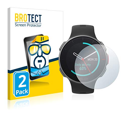 BROTECT Protector Pantalla Compatible con Polar Vantage V/V Titan Protector Transparente (2 Unidades) Anti-Huellas