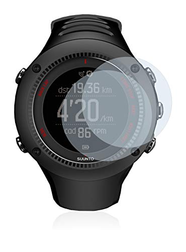 BROTECT Protector Pantalla Compatible con Suunto Ambit3 Run Black Protector Transparente (2 Unidades) Anti-Huellas