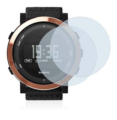 BROTECT Protector Pantalla Compatible con Suunto Essential Ceramic Copper Black Protector Transparente (2 Unidades) Anti-Huellas