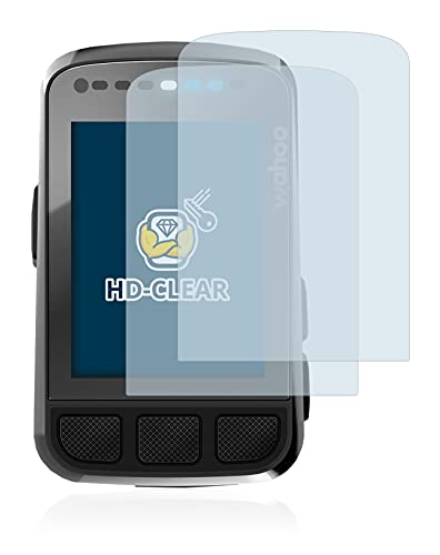 BROTECT Protector Pantalla Compatible con Wahoo Elemnt Bolt V2 GPS Protector Transparente (2 Unidades) Anti-Huellas