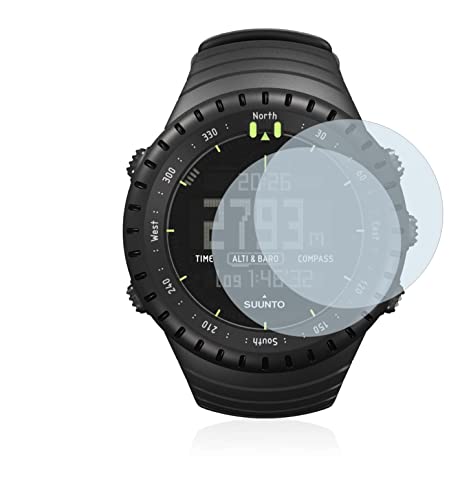 BROTECT Protector Pantalla Completa Compatible con Suunto Core All Black (2 Unidades) 3D Curvo