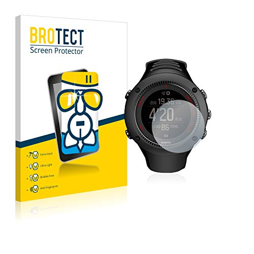 BROTECT Protector Pantalla Cristal Compatible con Suunto Ambit3 Run Black Protector Pantalla Vidrio - Dureza Extrema, Anti-Huellas, AirGlass