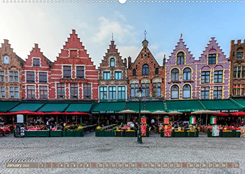 Bruges and Ghent, a photographic city tour in Flanders. (Premium, hochwertiger DIN A2 Wandkalender 2022, Kunstdruck in Hochglanz): This photo calendar ... and Bruges (Monthly calendar, 14 pages )