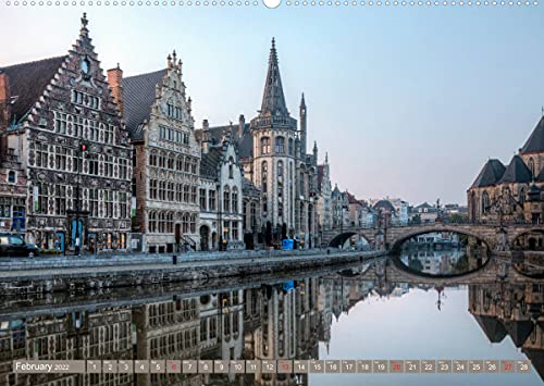 Bruges and Ghent, a photographic city tour in Flanders. (Premium, hochwertiger DIN A2 Wandkalender 2022, Kunstdruck in Hochglanz): This photo calendar ... and Bruges (Monthly calendar, 14 pages )