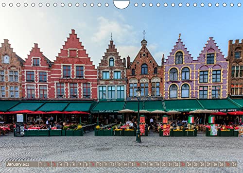 Bruges and Ghent, a photographic city tour in Flanders. (Wall Calendar 2022 DIN A4 Landscape): This photo calendar shows the medieval majesty and rich ... and Bruges (Monthly calendar, 14 pages )