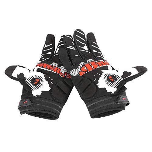 BRZSACR Guantes de ciclo Primavera Verano Guantes de peso ligero con pantalla táctil bicicleta de montaña L Black1