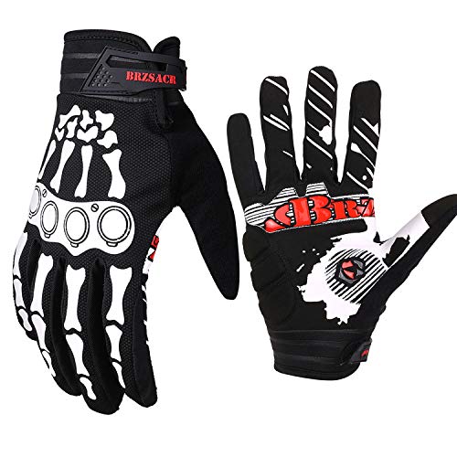 BRZSACR Guantes de ciclo Primavera Verano Guantes de peso ligero con pantalla táctil bicicleta de montaña L Black1