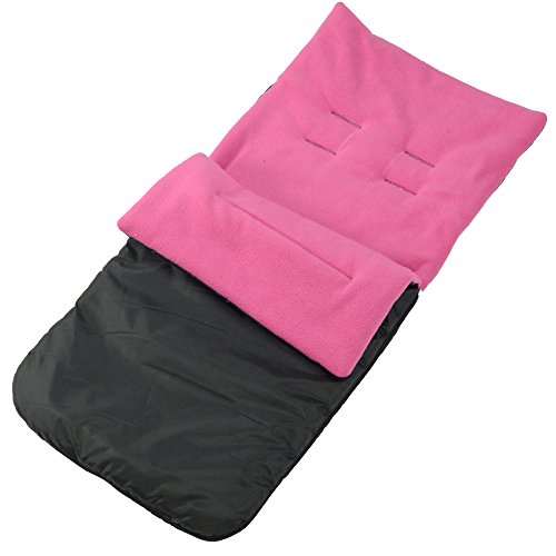 BuddyJet – Saco universal para sillas de paseo Silver Cross carrito de bebé cochecito BUGGY, color rosa oscuro