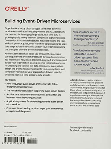 Building Event-Driven Microservices: Leveraging Organizational Data at Scale