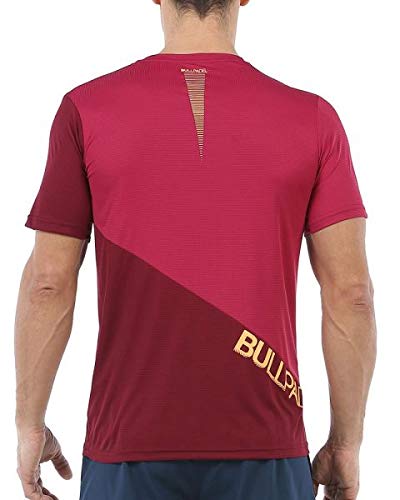 Bullpadel Camiseta Chamois, Hombre, Vino Burdeos, 2XL