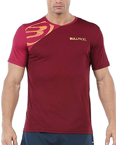 Bullpadel Camiseta Chamois, Hombre, Vino Burdeos, 2XL