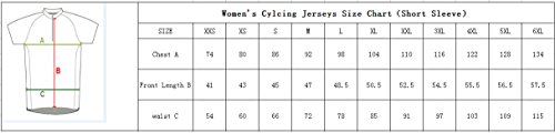 BurningBikewear Camuflaje Serie Mujer Women Wear Jersey de Ciclismo Maillot Ciclismo de Manga Corta y Ciclismo Bib Shorts Cycling Kits Camisetas de Ciclismo de la Correa Ciclismo Bicicletas