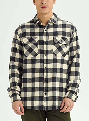 Burton Brighton Camiseta De Franela, Hombre, Canvas Heather Buffalo Plaid, M