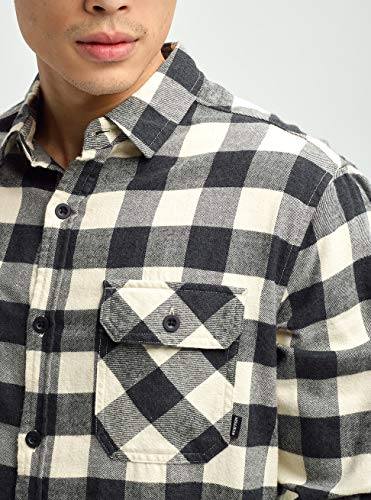 Burton Brighton Camiseta De Franela, Hombre, Canvas Heather Buffalo Plaid, M