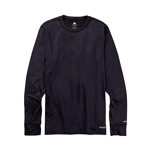 Burton Midweight Camiseta termica, Hombre, True Black, S