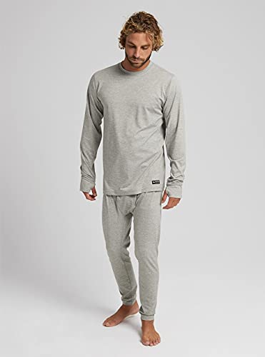 Burton Midweight Crew Camiseta, Gris Heather, 46 para Hombre