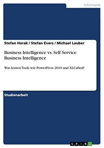 Business Intelligence vs. Self Service Business Intelligence: Was leisten Tools wie PowerPivot 2010 und XLCubed? (German Edition)