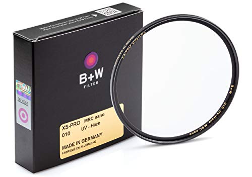 B+W XS-Pro Digital 010M - Filtro UV de 77 mm MRC Nano, Color Negro