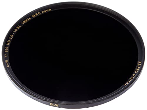 B+W XS-Pro - Filtro (Densidad Neutra ND 3.0 810, Nano, 77 mm) Negro