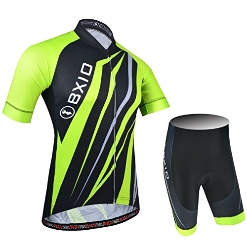 BXIO Color de los Hombres con Ropa de Ciclo del Babero 5D Gel Pad 5XL Mulit