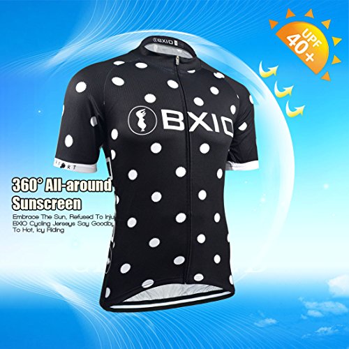 BXIO Las Mujeres Ropa de Ciclo MTB Maillots Negro Grande