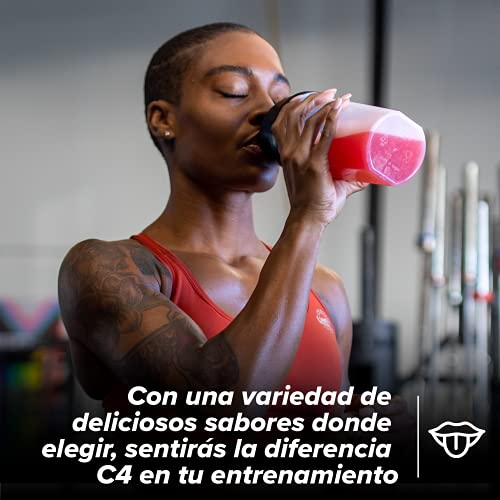 C4 Original - Suplemento en polvo para preentrenamiento - Manzana verde | Bebida energética para antes de entrenar | 150 mg de cafeína + beta alanina + monohidrato de creatina | 30 raciones