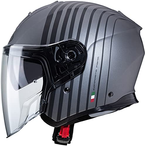 Caberg Casco Flyon Bakari Mate Gun Metal/Black XS Small Negro