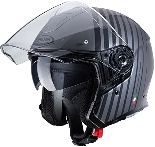 Caberg Casco Flyon Bakari Mate Gun Metal/Black XS Small Negro