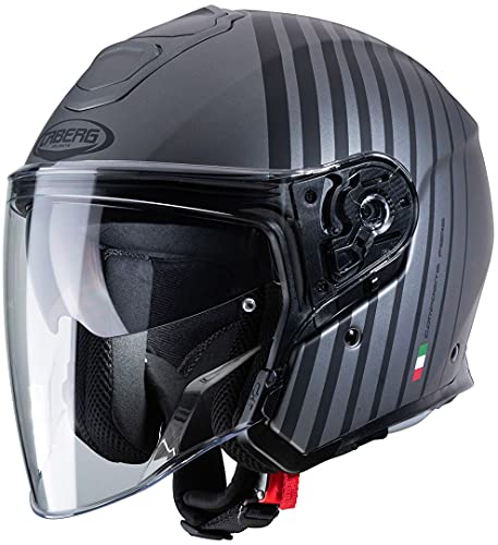 Caberg Casco Flyon Bakari Mate Gun Metal/Black XS Small Negro