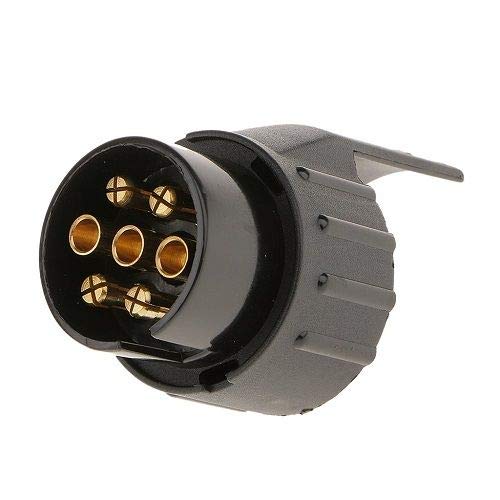 CABLEPELADO Adaptador de Remolque de 7 a 13 Pines 12V Negro