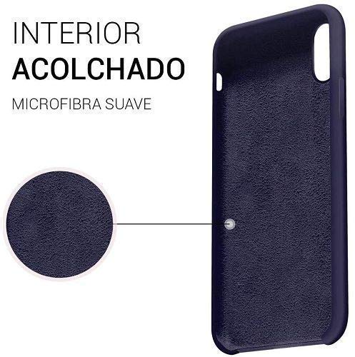 CABLEPELADO Funda Silicona Compatible con iPhone 8 Agujero Logo Textura Suave Color Verde Claro