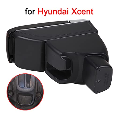 Caja Apoyabrazos Coche para Hyundai Xcent Car Center Console Reposabrazos USB Caja De Almacenamiento con Portavasos Cenicero Apoyabrazos Central Automóvil