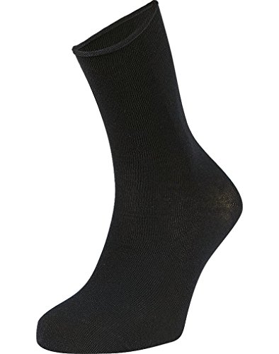 Calcetines de Bambú Sin Puño Ysabel Mora Pack-3 (NEGRO)