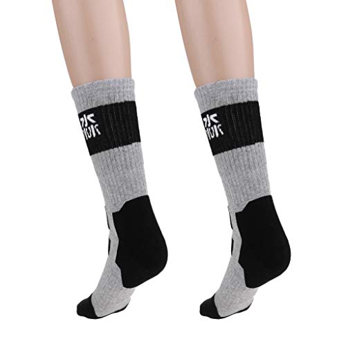 Calcetines Deportivos Patinetas Patinaje sobre Ruedas Calcetines Transpirables para Hombres Mujeres - Gris M, S